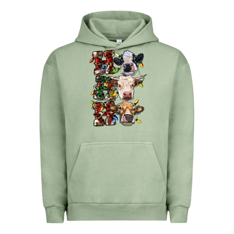 Ho Ho Ho Cows Urban Hoodie by RanaPortraitStore | Teevron