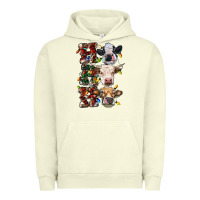 Pigment Pistachio Ho Ho Ho Cows Urban Hoodie - RanaPortraitStore