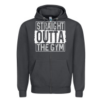 Smoke straight outta the gym Zipper Hoodie - linhVisuals