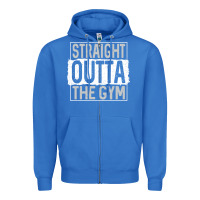 True Royal straight outta the gym Zipper Hoodie - linhVisuals