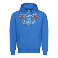 True Royal sweet but twisted candy cane christmas humor funny and cute gifts for Zipper Hoodie - linhVisuals