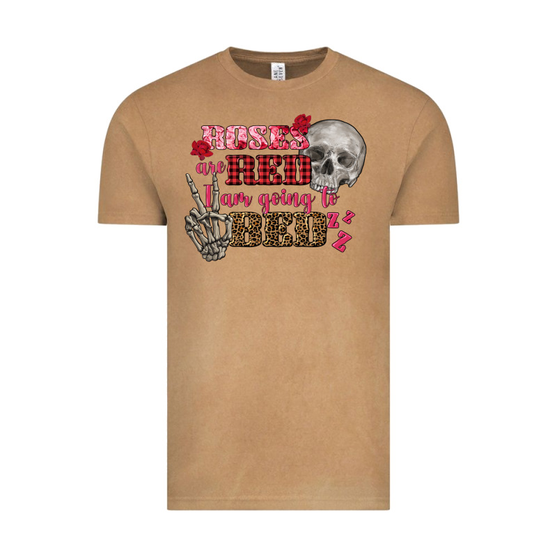Valentine's Day Roses Are Red I Am Going To Bed Vintage Tee by FaDigitalArtStudio | Teevron