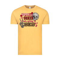 Vintage Mustard Valentine's Day Roses Are Red I Am Going To Bed Vintage Tee - FaDigitalArtStudio