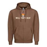 Chestnut that's neat whiskey funny saying Zipper Hoodie - linhVisuals