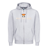 Heather Grey that's neat whiskey funny saying Zipper Hoodie - linhVisuals