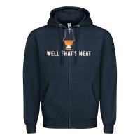 Navy that's neat whiskey funny saying Zipper Hoodie - linhVisuals