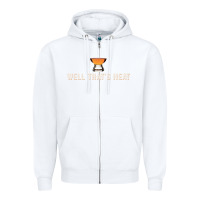 White that's neat whiskey funny saying Zipper Hoodie - linhVisuals