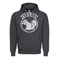 Smoke Secret Squirrel Zipper Hoodie - linhVisuals