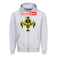 Heather Grey Queensrÿche Zipper Hoodie - linhVisuals