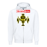 White Queensrÿche Zipper Hoodie - linhVisuals