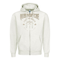 Oatmeal Heather ‘Qüëënsrÿche Live To ock Zipper Hoodie - linhVisuals