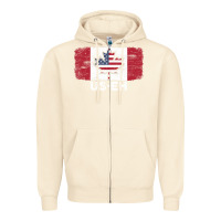 Sandshell us eh american canadian flag canada day leaf with usa flag inside Zipper Hoodie - linhVisuals