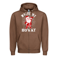Chestnut where my ho's at funny santa christmas pun naughty xmas humor gift Zipper Hoodie - linhVisuals