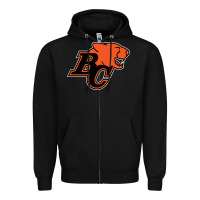 Black BC Lions Zipper Hoodie - linhVisuals