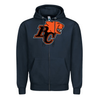 Navy BC Lions Zipper Hoodie - linhVisuals