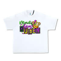 White mardi gras queen Urban Heavy Tee - FaDigitalArtStudio
