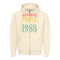 Sandshell vintage 1988 awesome people are born in 1988 31st birthday gift for me Zipper Hoodie - linhVisuals