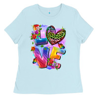 Baby Blue Love pride Ladies Tee - FaDigitalArtStudio
