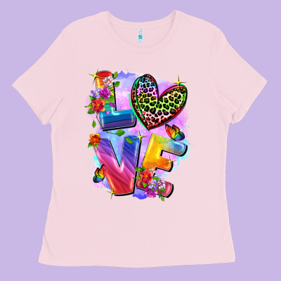 Love Pride Ladies Tee Designed By Fadigitalartstudio
