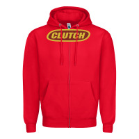 Red clutch Zipper Hoodie - linhVisuals
