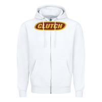 White clutch Zipper Hoodie - linhVisuals