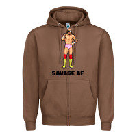 Chestnut savage af Zipper Hoodie - linhVisuals
