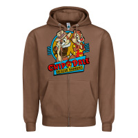 Chestnut chip and dale anime character Zipper Hoodie - linhVisuals