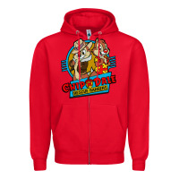 Red chip and dale anime character Zipper Hoodie - linhVisuals