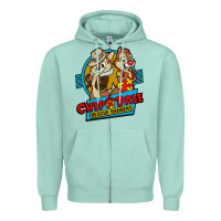 Seafoam chip and dale anime character Zipper Hoodie - linhVisuals