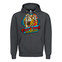 Smoke chip and dale anime character Zipper Hoodie - linhVisuals