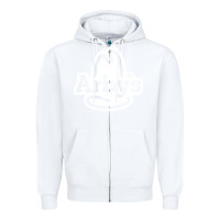 White fastfood restauran Zipper Hoodie - linhVisuals