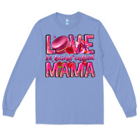 Colony Blue Love is Being Called Mama Long Sleeve Tee - CowhideDigitalArt