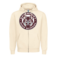 Sandshell davenport high school, davenport Zipper Hoodie - linhVisuals