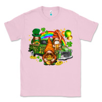 Bubblegum Pink St. Patrick's Day gnomies with leopard tumbler Classic Tee - HowdyJamesFarm