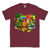 Burgundy St. Patrick's Day gnomies with leopard tumbler Classic Tee - HowdyJamesFarm