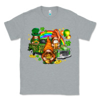 Heather Grey St. Patrick's Day gnomies with leopard tumbler Classic Tee - HowdyJamesFarm