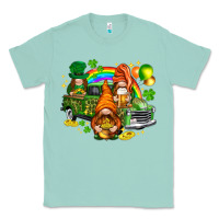 Seafoam St. Patrick's Day gnomies with leopard tumbler Classic Tee - HowdyJamesFarm
