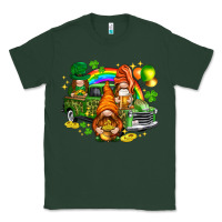 Sports Green St. Patrick's Day gnomies with leopard tumbler Classic Tee - HowdyJamesFarm