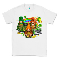 White St. Patrick's Day gnomies with leopard tumbler Classic Tee - HowdyJamesFarm
