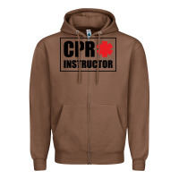 Chestnut cpr instructor Zipper Hoodie - linhVisuals