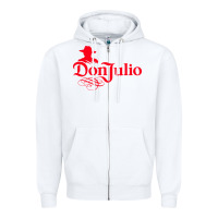 White don julio Zipper Hoodie - linhVisuals