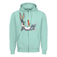 Seafoam funny rabbit 3 Zipper Hoodie - linhVisuals