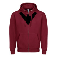 Burgundy nightwing Zipper Hoodie - linhVisuals
