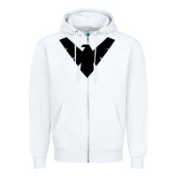 White nightwing Zipper Hoodie - linhVisuals