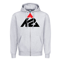 Heather Grey k2 ski snowboarding Zipper Hoodie - linhVisuals