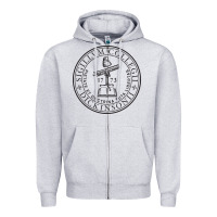 Heather Grey dickinson, college Zipper Hoodie - linhVisuals