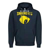 Navy houston sabercats Zipper Hoodie - linhVisuals