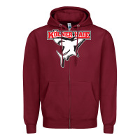 Burgundy kölner haie Zipper Hoodie - linhVisuals