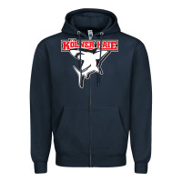 Navy kölner haie Zipper Hoodie - linhVisuals