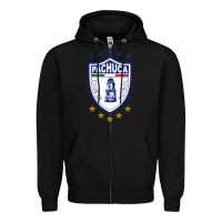 Black pachuca femenil Zipper Hoodie - linhVisuals